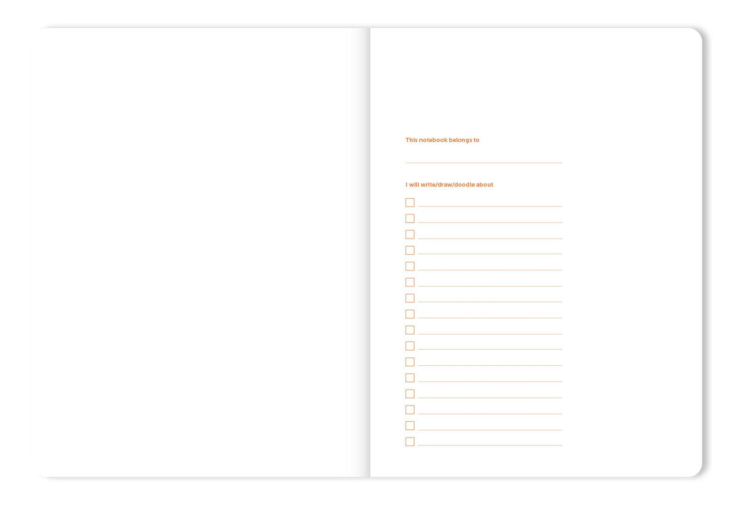 Linnen journal - notitieboek