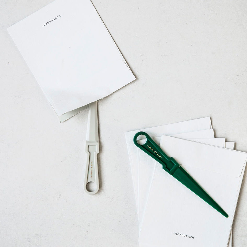 Letter opener - green