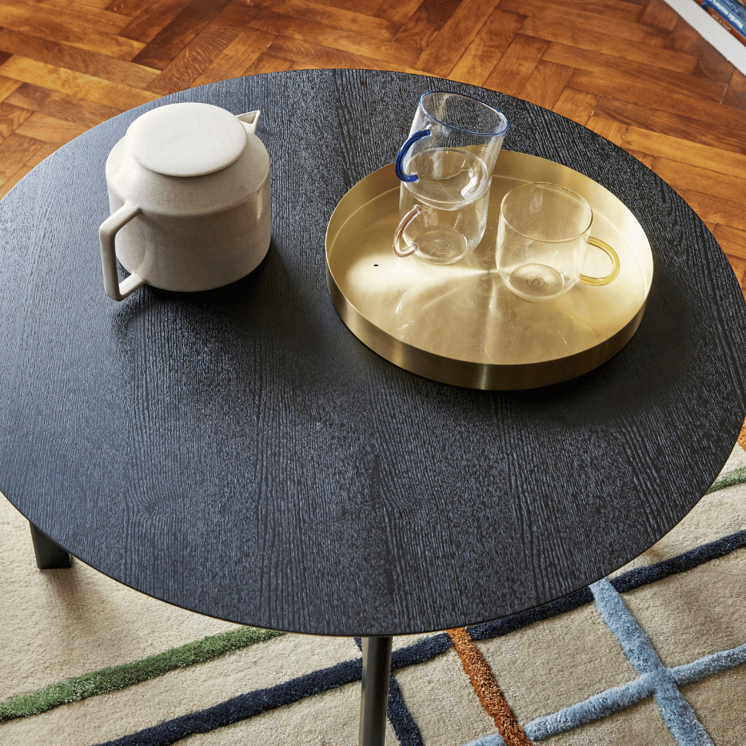 Stijlvol dienblad voor (thuis)kantoor & interieur - zwart of messing