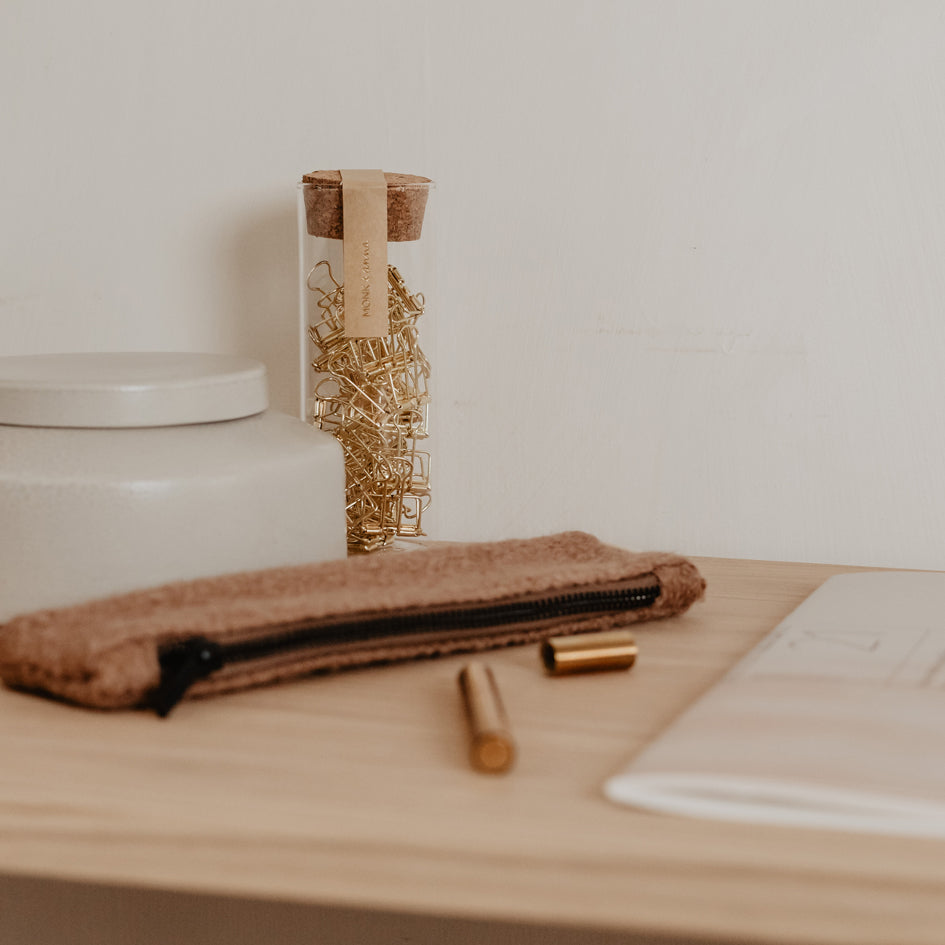 Etui - wol - cacao