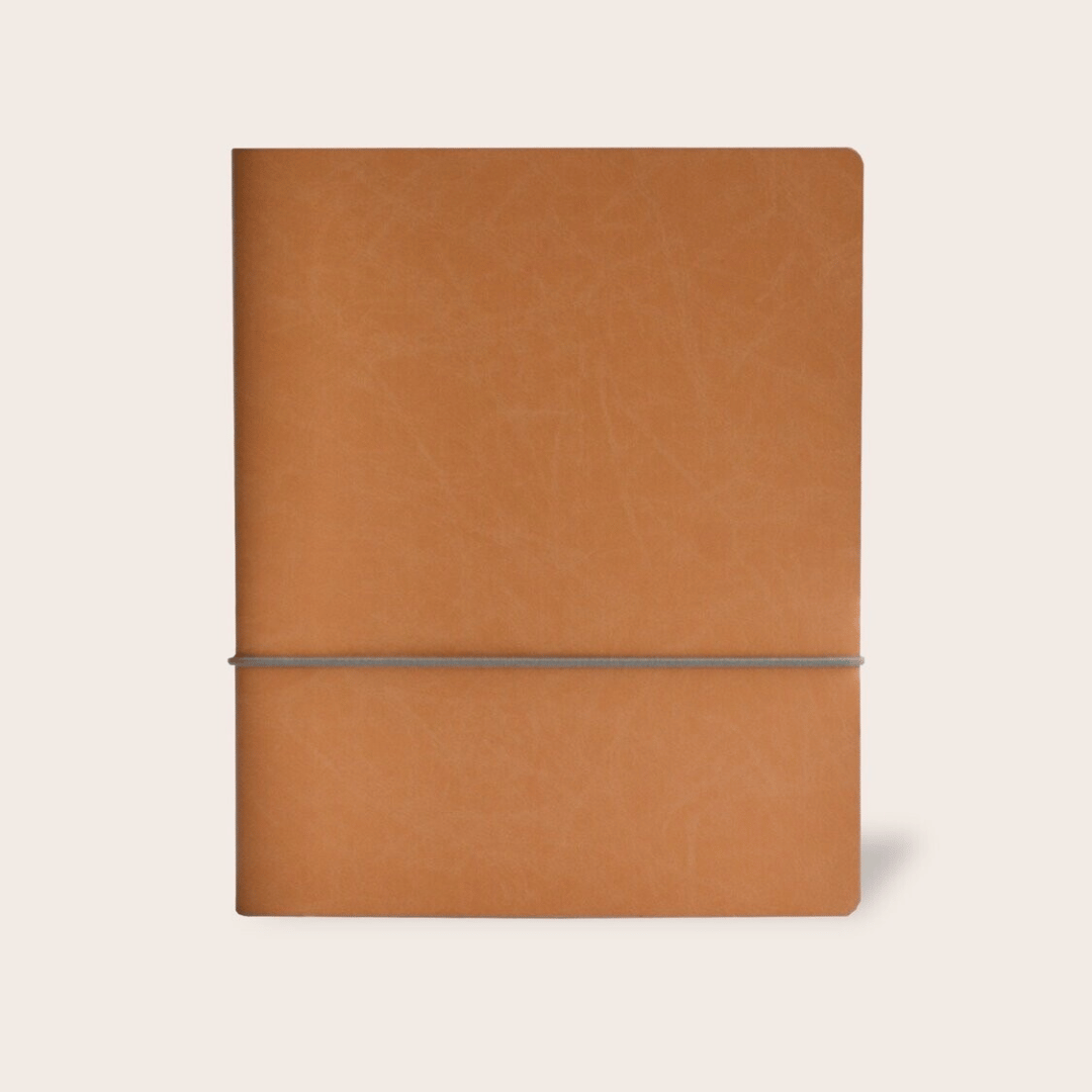 Hervulbaar notitieboek - CIRCULAIR - blauw of beige