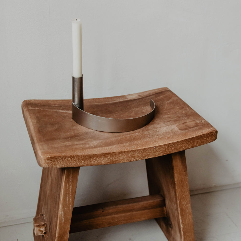 Kaarsenstandaard - Ambur - Gunmetal