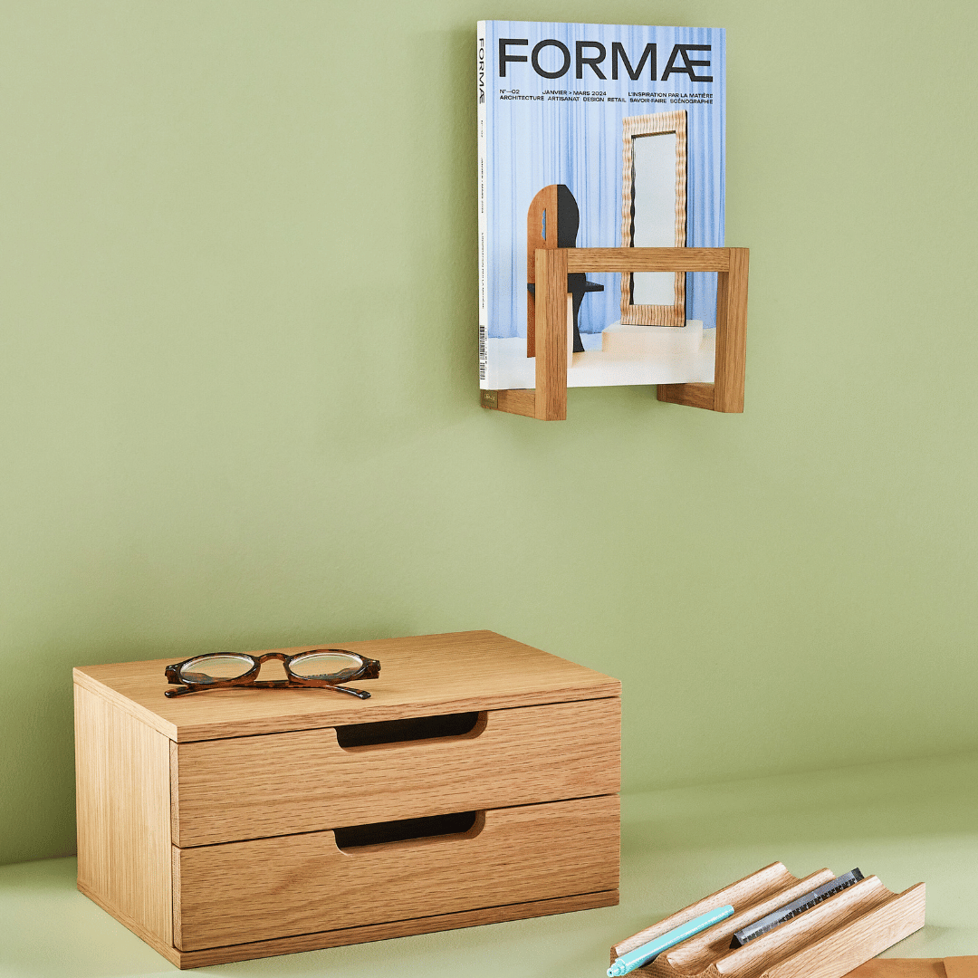 Market Magazine holder - magazine holder or cookbook holder