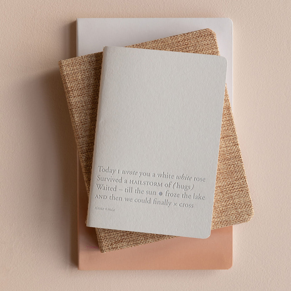 A6 notebook / bullet journal - Cloud Dancer