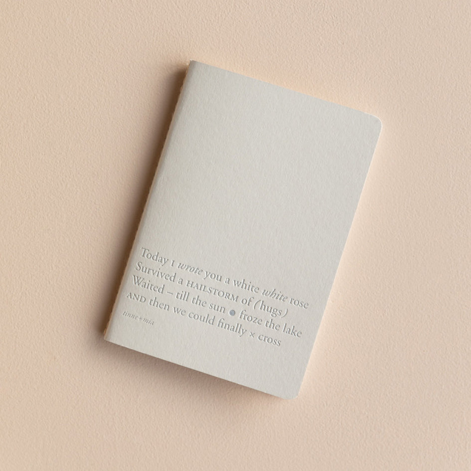 A6 notebook / bullet journal - Cloud Dancer