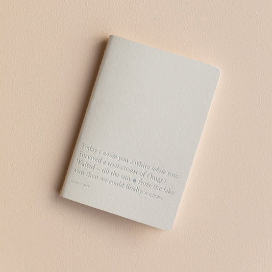 Notitieboekje A6 / bullet journal - Cloud Dancer