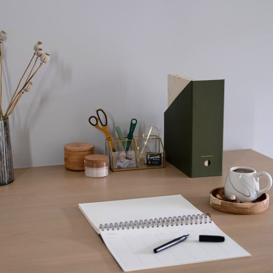 Organizer magazine holder green