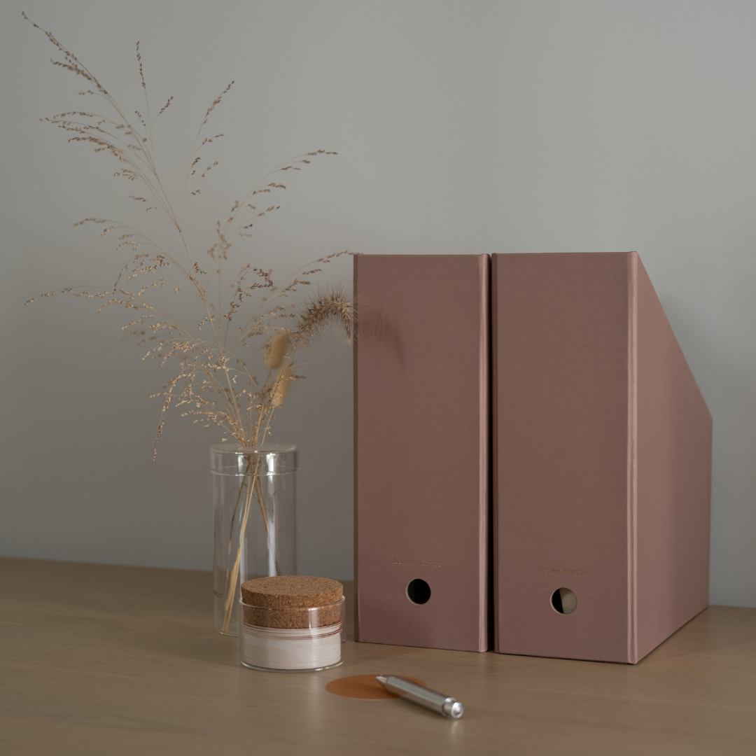 Organizer - tijdschriftenhouder - roze