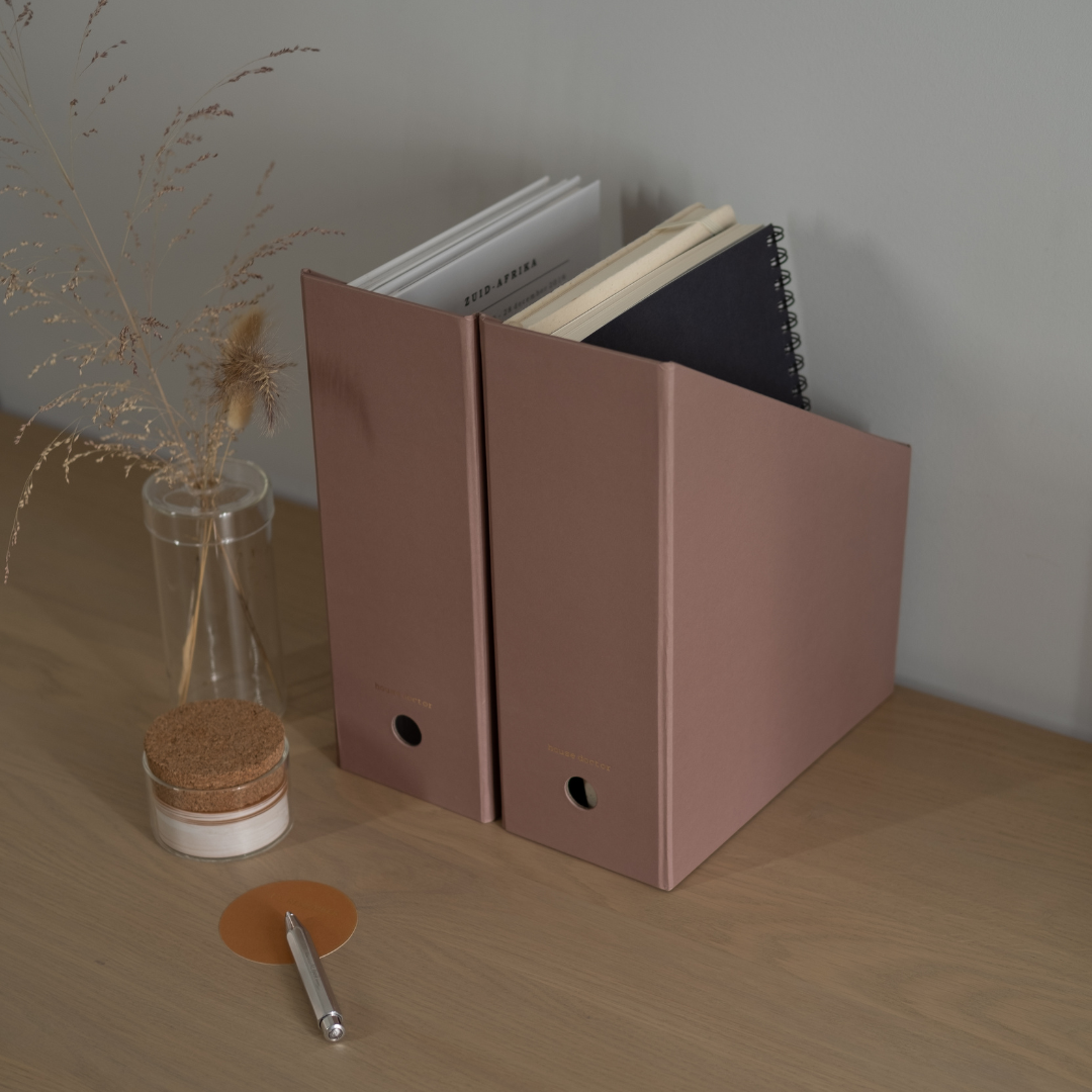 Organizer - tijdschriftenhouder - roze