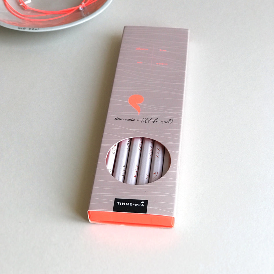 Roze potloden - set van 6 - special edition
