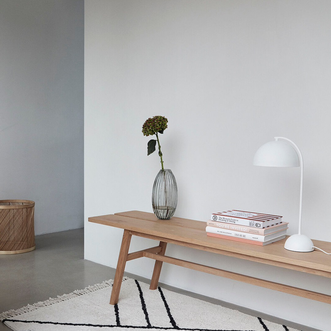 Ripple Vase - smoked ribbel vaas - grijs