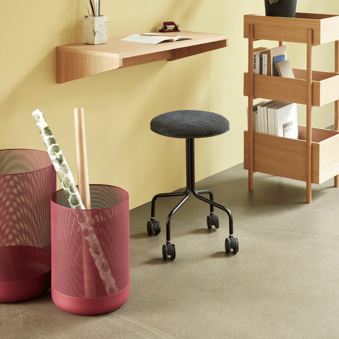 Edge Basket Burgundy - prullenbak - Prullenbak - The Perfect Desk