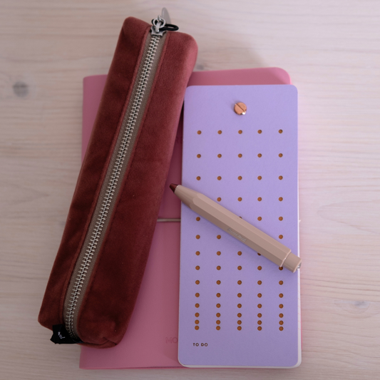 Cadeau pakket - 25 euro - notebook + etui - PINK
