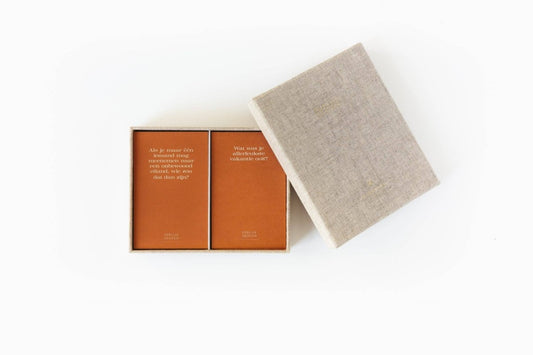 Journalkaarten/ Gesprekskaarten - eerlijk gezegd - Cadeaupakket - The Perfect Desk