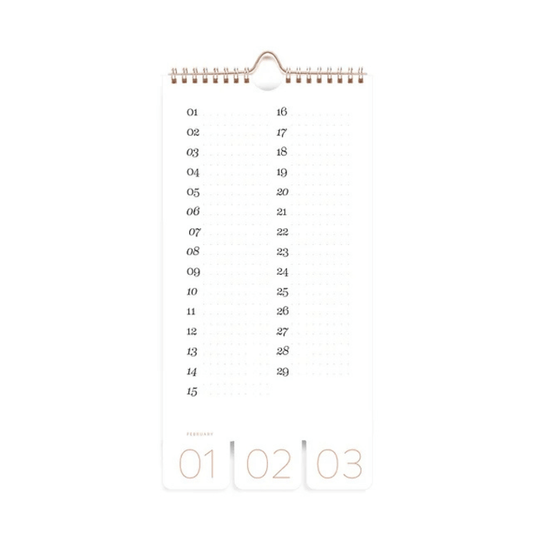 Neutrale verjaardagskalender - fleur de cerisier - Verjaardagskalender - The Perfect Desk