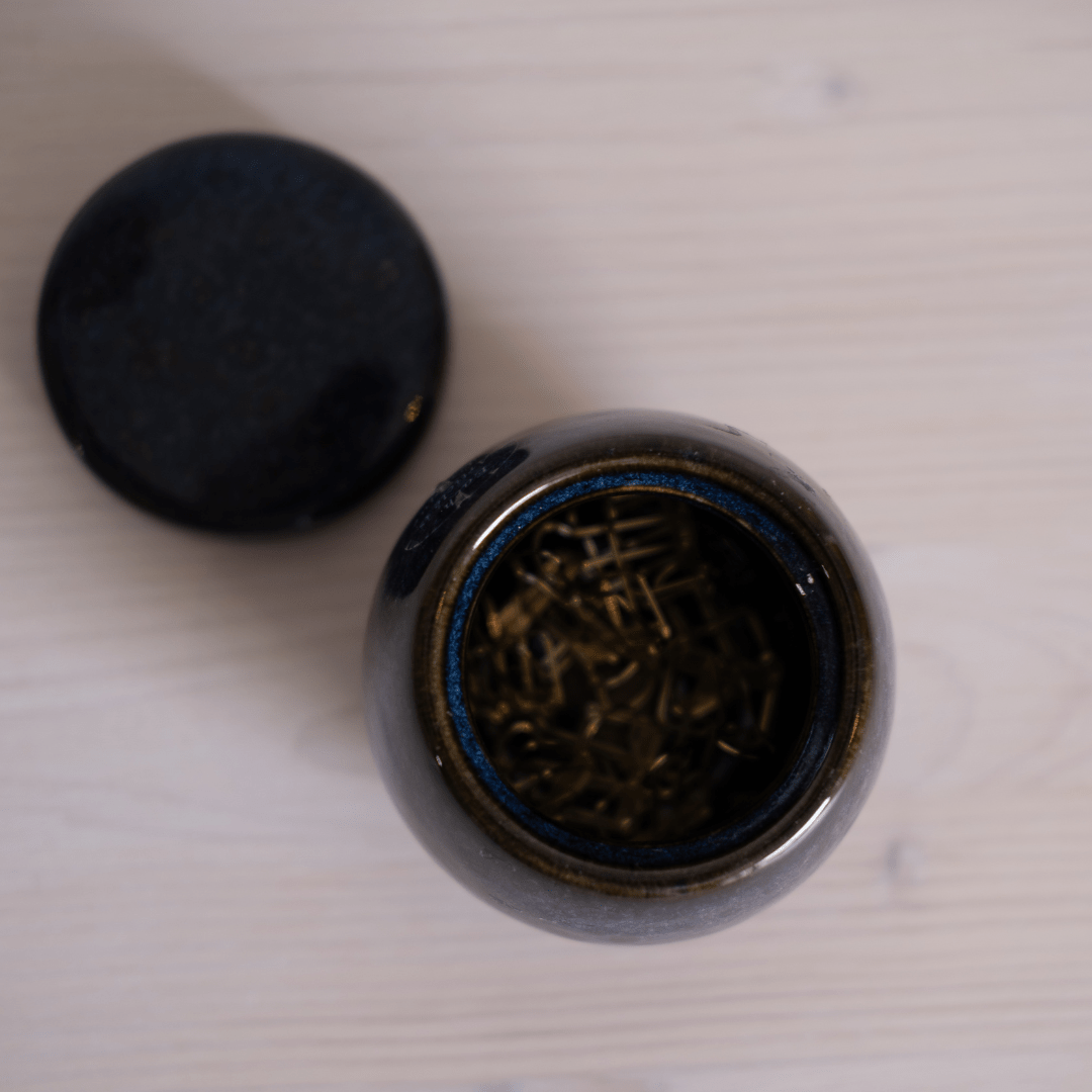 Opbergpotje - keramiek - blauw - Kantooraccessoires - The Perfect Desk