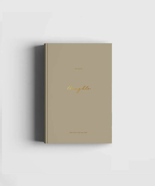 Luxe notitieboek beige