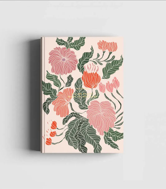 Journal met bloemen - Peace Lily