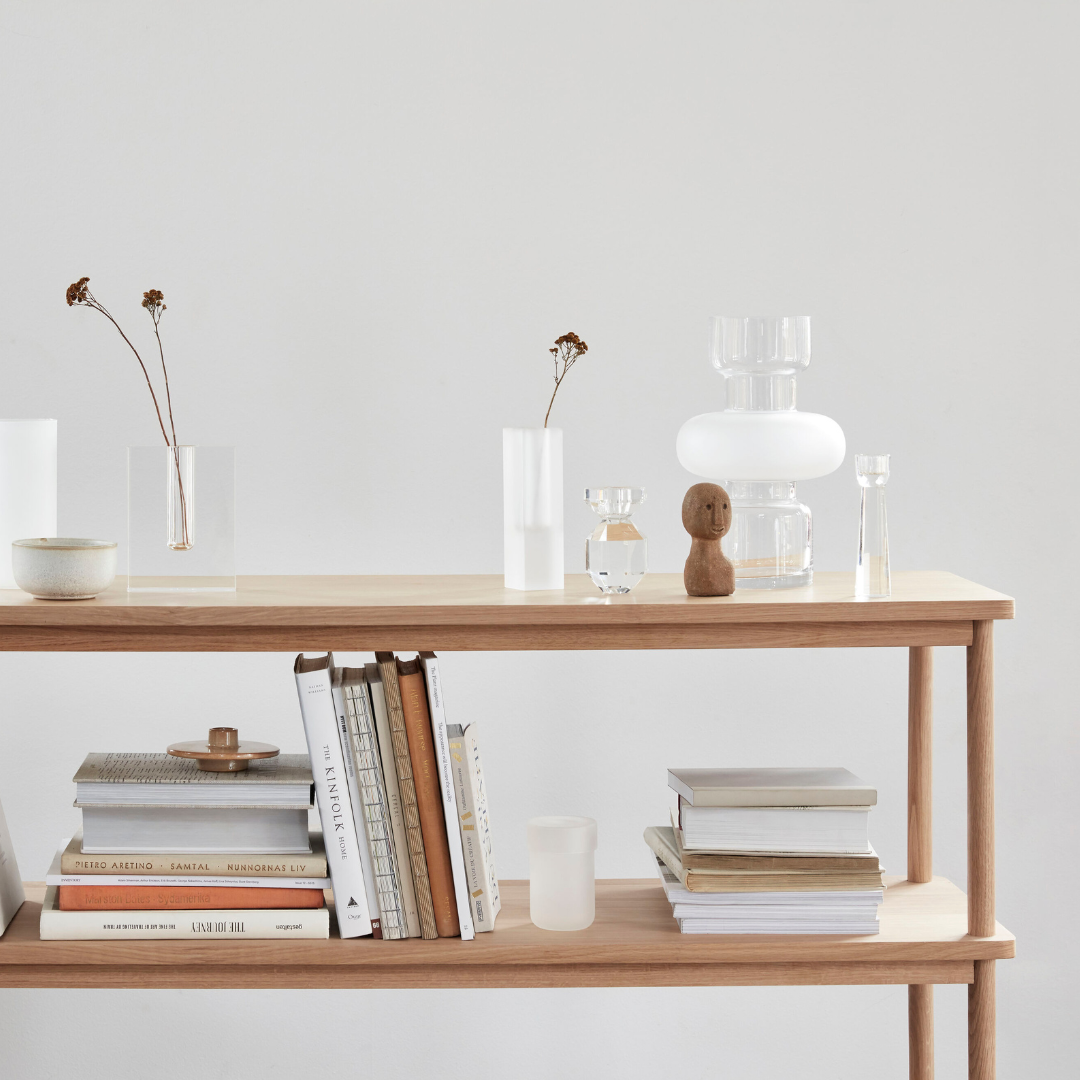 Block vase slim frosted - vaas of pennenhouder