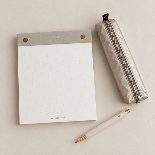 Cadeaupakket met notitieblok, pen en etui