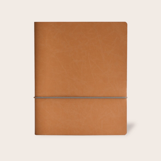 Hervulbaar notitieboek - CIRCULAIR - blauw of beige