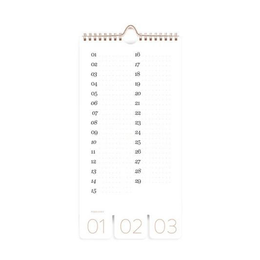 Neutrale verjaardagskalender - fleur de cerisier