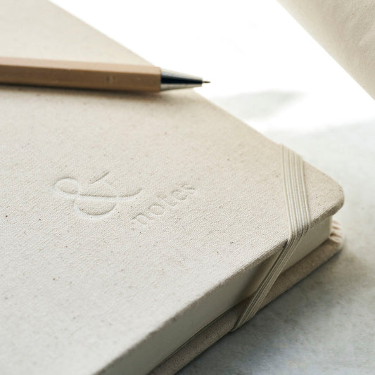 Sketchbook / notebook blank - A5 - with linen cover