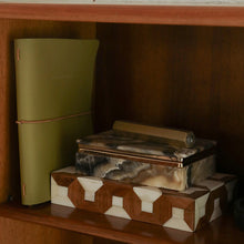 Load image into Gallery viewer, Refillable notebook M - vegan leather - beige / sand color

