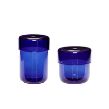 Afbeelding in Gallery-weergave laden, Pop storage jars - opbergpotten - set van twee - blauw
