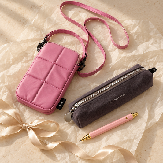 Roze cadeaupakket - roze op zak