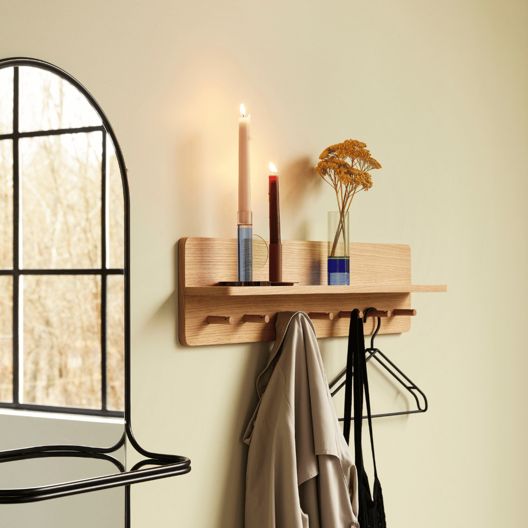 Soft candlestick - kaarsenstandaard - burgundy