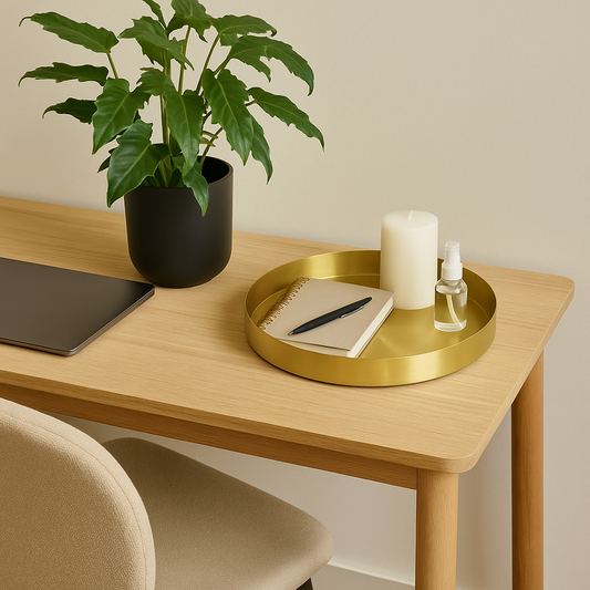 Stijlvol dienblad voor (thuis)kantoor & interieur - zwart of messing