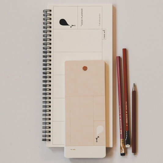 Weekly planner / desk planner - yellow