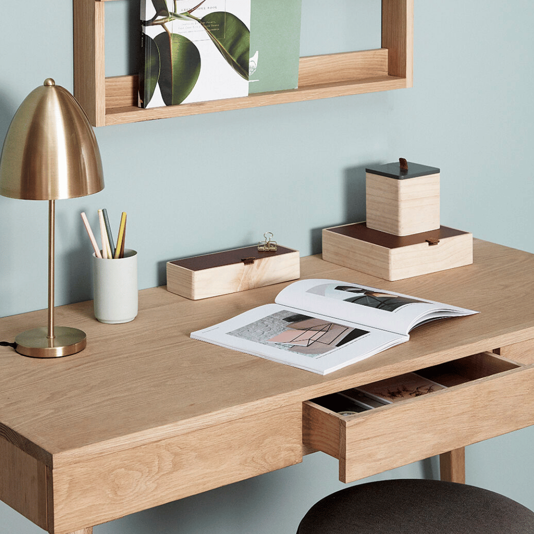 Cap Table Lamp Brass - messing tafellamp - Lamper - The Perfect Desk