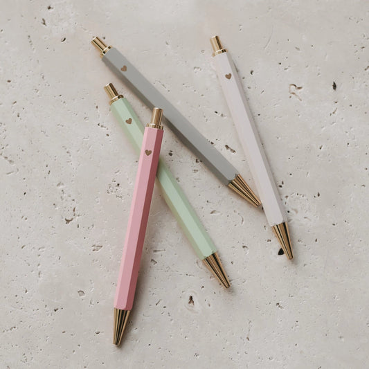 Elegante balpen met hart – stijlvolle pen met hartje - Pennen - The Perfect Desk