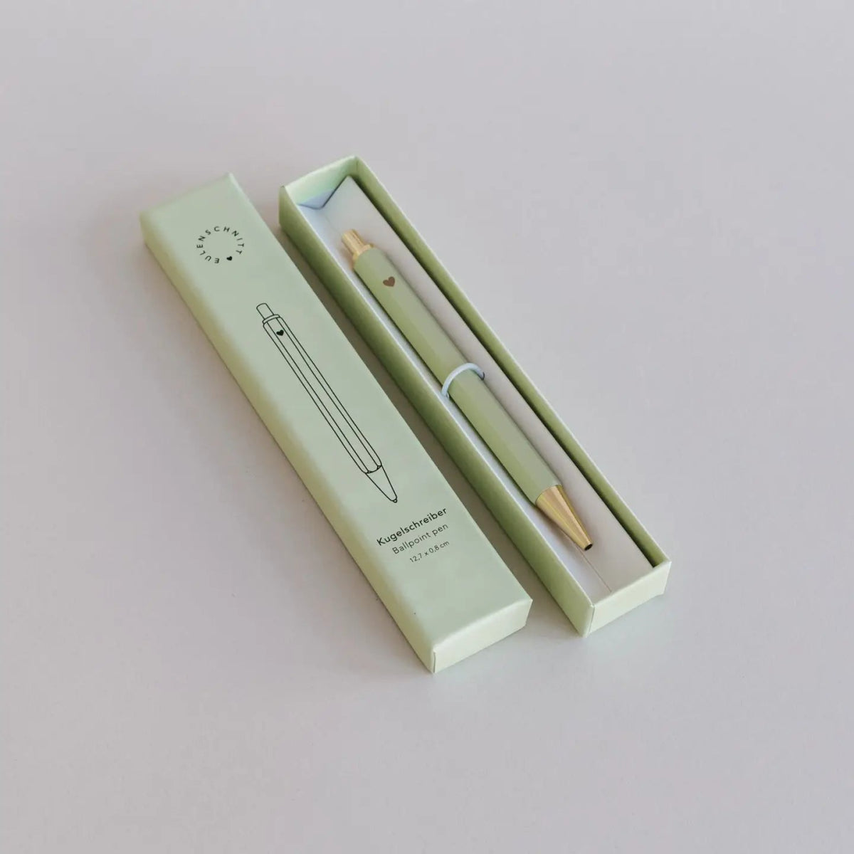 Elegante balpen met hart – stijlvolle pen met hartje - Pennen - The Perfect Desk