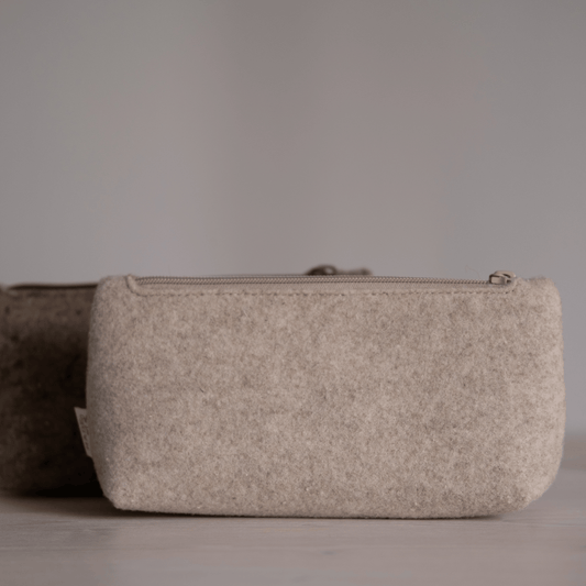 Etui gerecycled wolvilt - beige - Etui - The Perfect Desk