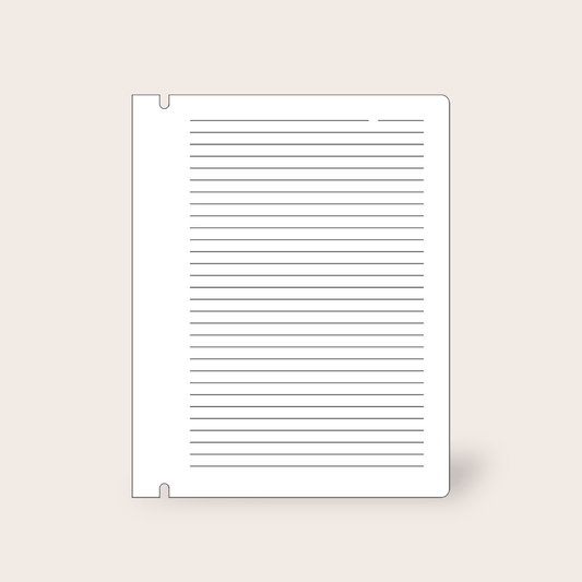 Hervulbaar notitieboek - CIRCULAIR - blauw of beige - Notitieboek - The Perfect Desk