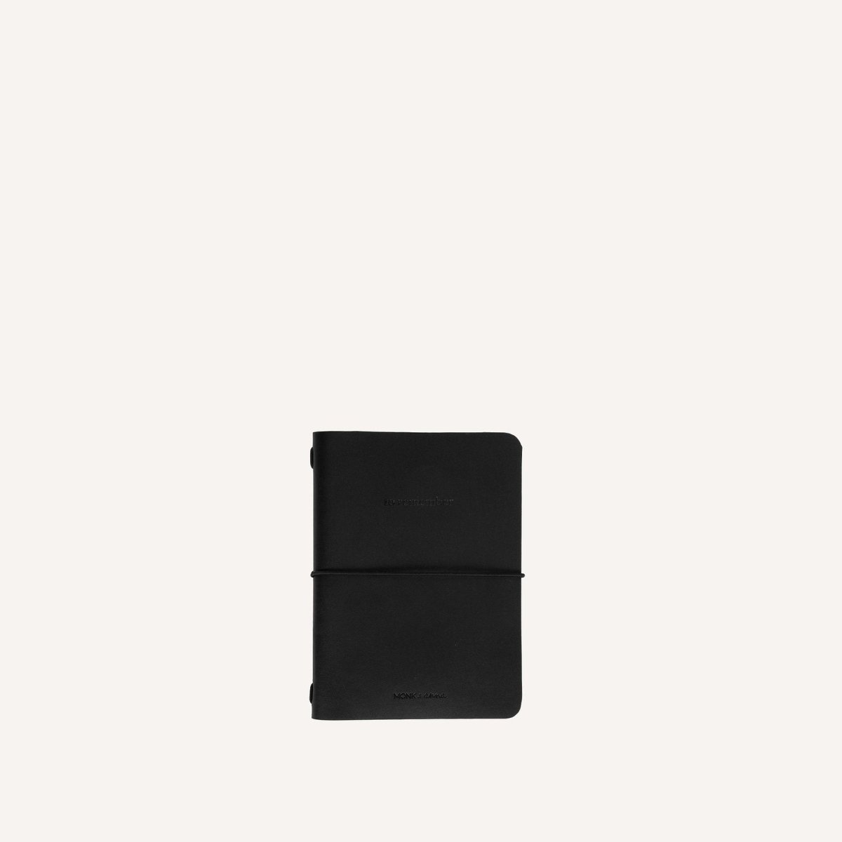 Hervulbaar notitieboek / notebook M - vegan leather - zwart - Notitieboek - The Perfect Desk