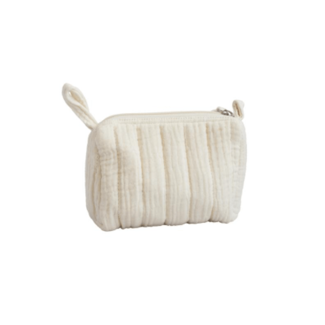 Kabeltasje of multifunctioneel katoenen opbergtasje – beige - Etui - The Perfect Desk