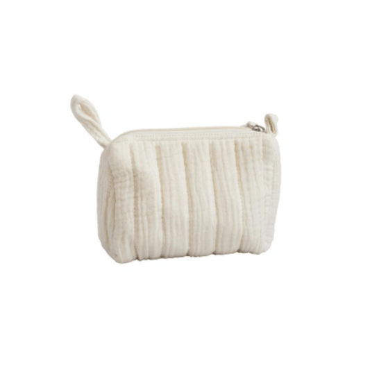 Kabeltasje of multifunctioneel katoenen opbergtasje – beige - Etui - The Perfect Desk