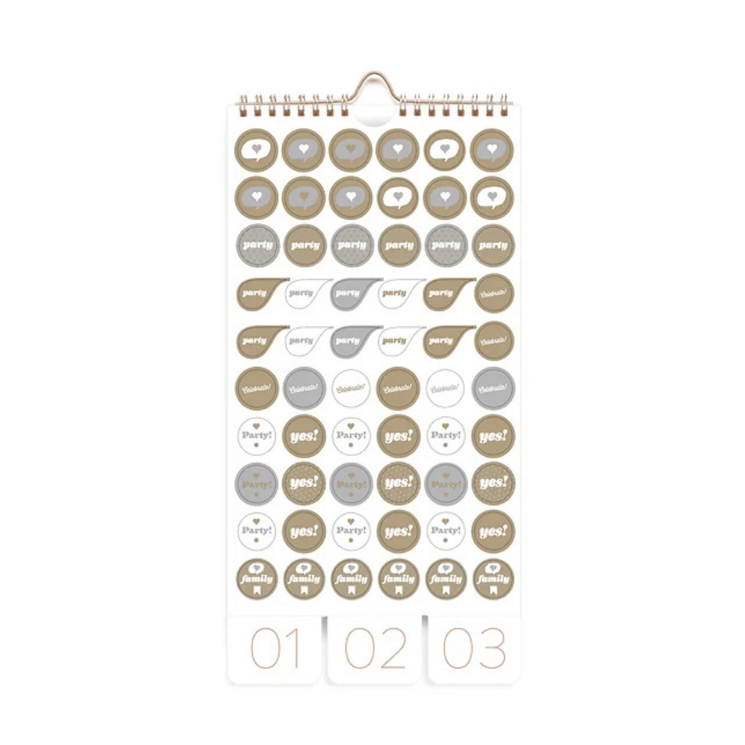 Neutrale verjaardagskalender - fleur de cerisier - Verjaardagskalender - The Perfect Desk