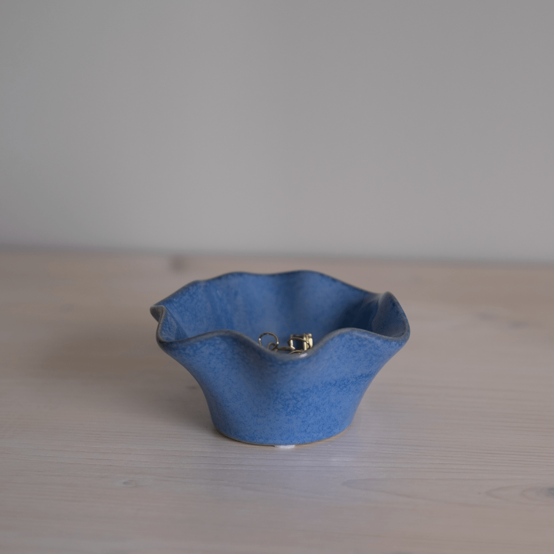 Opbergbakje - keramiek - blauw - Kantooraccessoires - The Perfect Desk