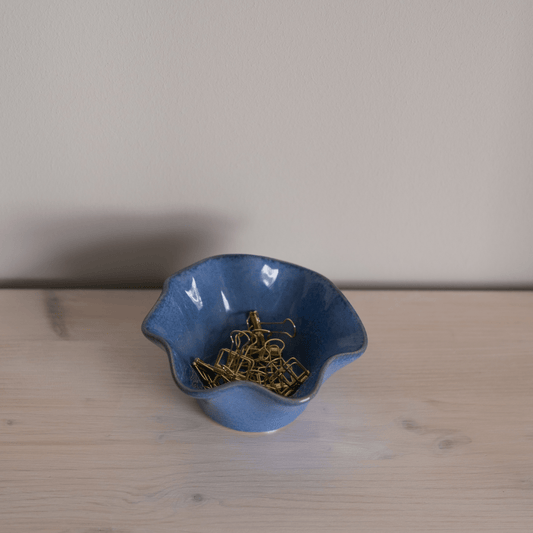 Opbergbakje - keramiek - blauw - Kantooraccessoires - The Perfect Desk