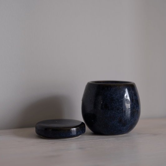 Opbergpotje - keramiek - blauw - Kantooraccessoires - The Perfect Desk