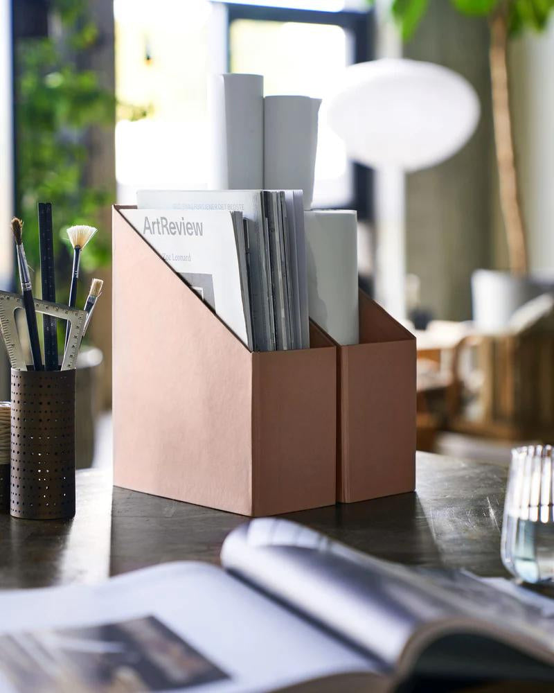 Organizer - tijdschriftenhouder - roze