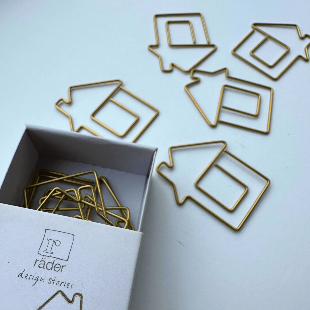 Paperclips in huisvorm - Kantoorartikelen - The Perfect Desk