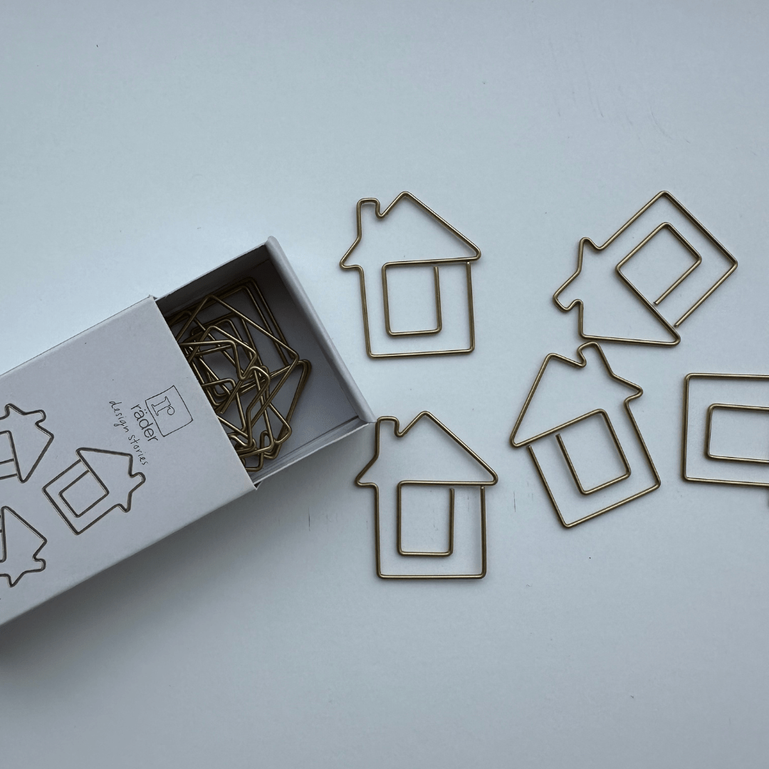 Paperclips in huisvorm - Kantoorartikelen - The Perfect Desk