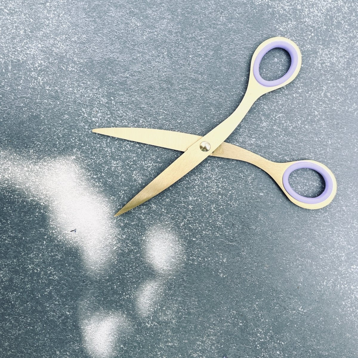 Schaar met lila greep - Kantoorartikelen - The Perfect Desk