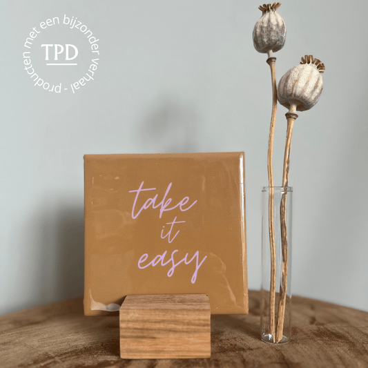 Tegeltjeshouder van hout - De Sleutelbloem - Wandplank - The Perfect Desk